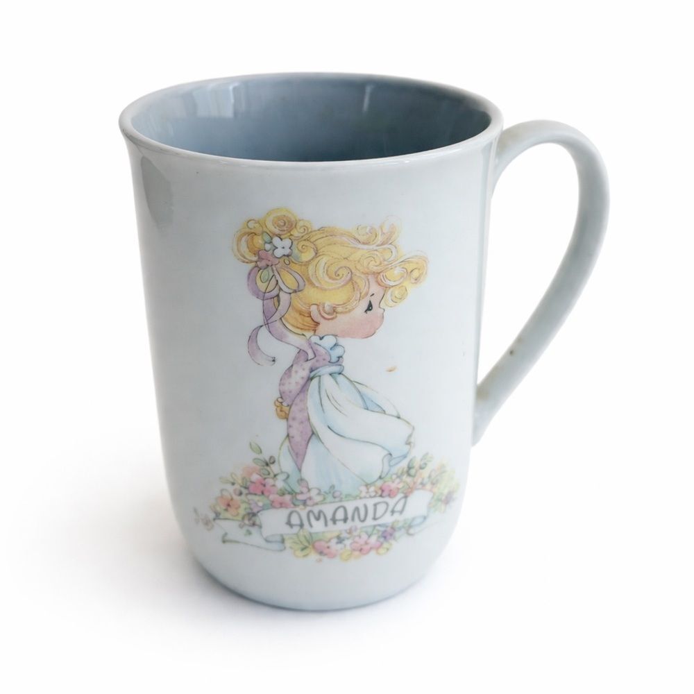 Vintage Precious Moments Amanda Name Coffee Mug
